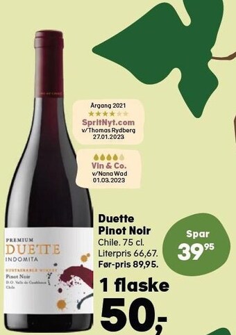 Kvickly Duette pinot noir tilbud