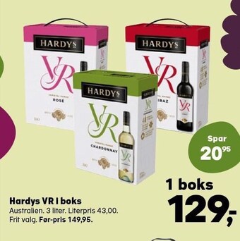 Kvickly Hardys vr i boks tilbud