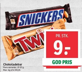 SPAR Chokoladebar tilbud