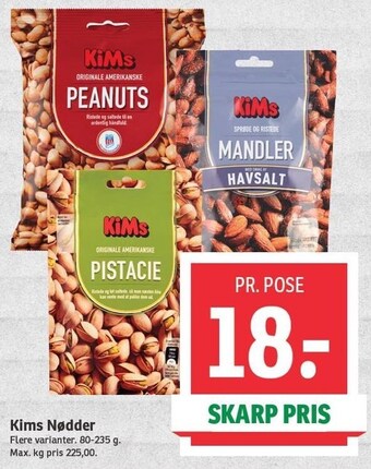 SPAR Kims nødder tilbud