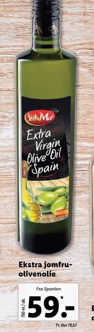 Lidl Ekstra jomfruolivenolie tilbud