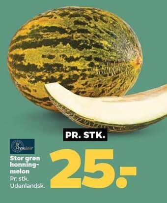 Netto Stor grøn honningmelon tilbud