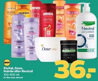 Netto Elvital, dove, hairdo eller neutral tilbud