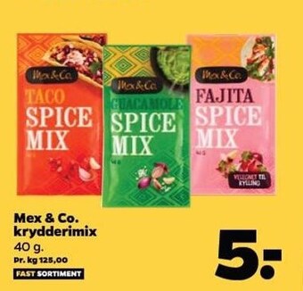 Netto Mex & co. krydderimix tilbud