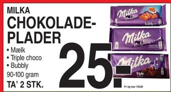 ABC Lavpris Milka chokoladeplader tilbud