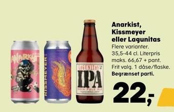 SuperBrugsen Anarkist, kissmeyer eller lagunitas tilbud
