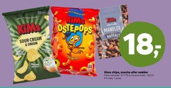 SuperBrugsen Kims chips, snacks eller nødder tilbud