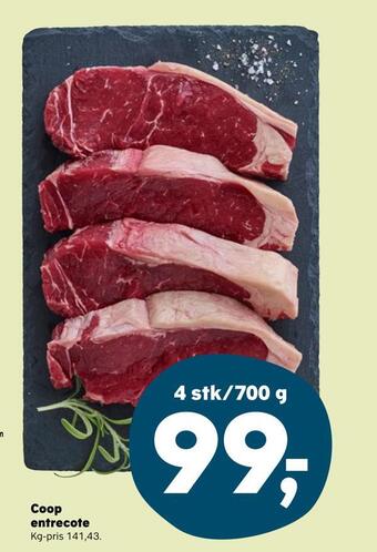 SuperBrugsen Coop entrecote tilbud