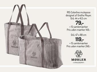 R15 colorline mulepose designet af grethe meyer