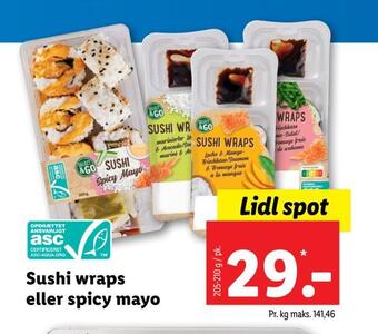 Sushi wraps eller spicy mayo