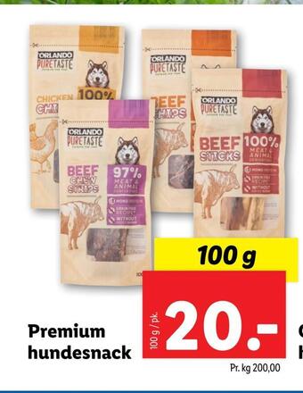 Lidl Premium hundesnack tilbud