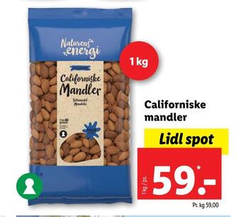 Lidl Californiske mandler tilbud