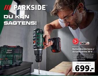 Lidl Batteridreven bore-/ skruemaskine 20 v tilbud