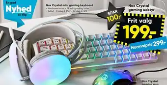 Bilka Nox crystal mini gaming keyboard tilbud