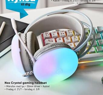 Bilka Nox crystal gaming headset tilbud