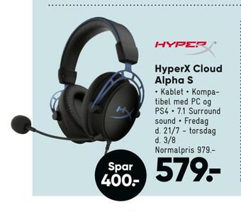 Bilka Hyperx cloud alpha s tilbud