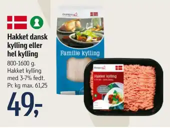 Føtex Hakket dansk kylling eller hel kylling tilbud