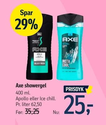 Føtex Axe showergel tilbud