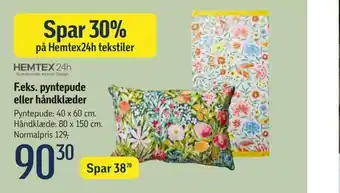 Føtex Pyntepude eller håndklæder tilbud