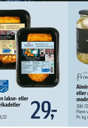 Føtex Skagen lakse- eller fiskefrikadeller tilbud