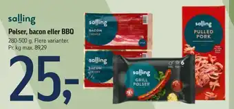 Føtex Pølser, bacon eller bbq tilbud