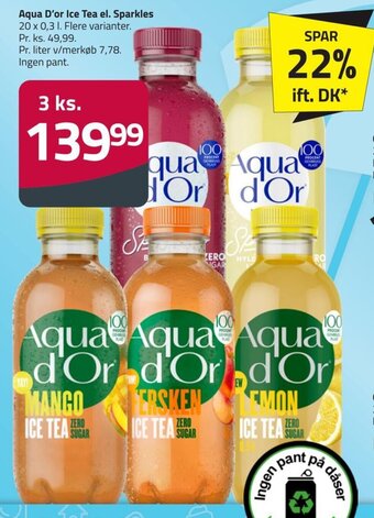 Fleggaard Aqua D'or Ice Tea el. Sparkles tilbud