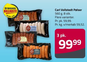 Fleggaard Carl Vollstedt Pølser tilbud