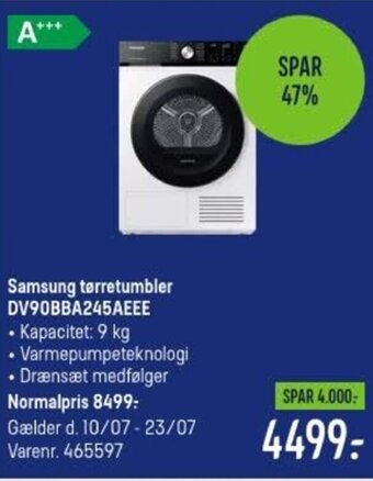 Samsung tørretumbler DV90BBA245AEEE