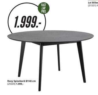 My Home Roxy spisebord ø140 cm tilbud