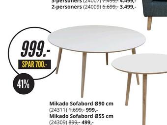 My Home Mikado sofabord ø90 cm tilbud