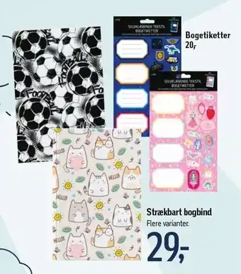 Føtex Bogetiketter el. strækbart bogbind tilbud