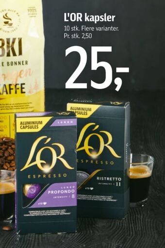 Espresso lungo profondo kaffekapsler
