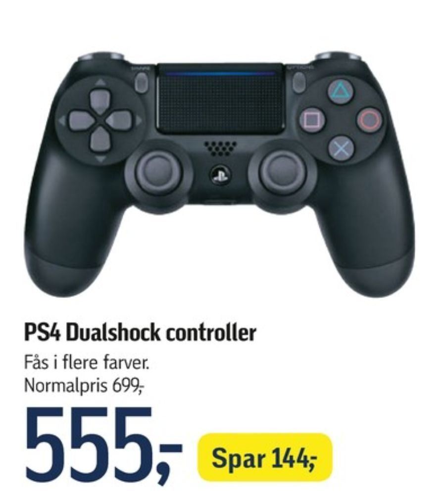 Playstation 4 controller tilbud hos Føtex