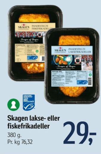 Føtex Skagen fiskerestaurant fiskefrikadeller tilbud