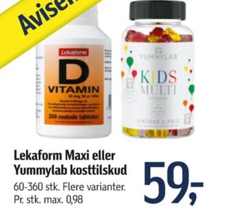 Føtex Lekaform vitaminer tilbud