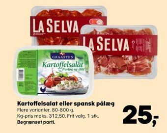 Kvickly Graasten kartoffelsalat tilbud