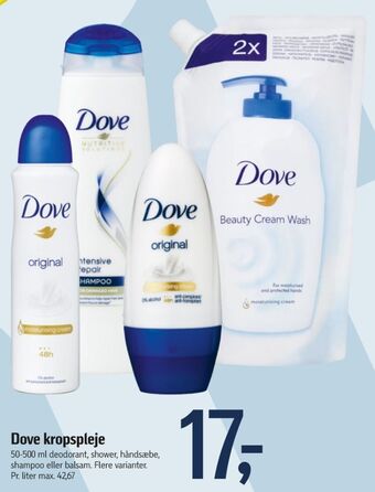 Føtex Dove deospray tilbud