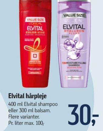 Føtex Elvital shampoo tilbud