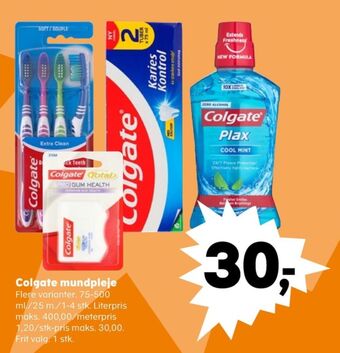 Kvickly Colgate tandbørste tilbud