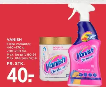MENY Vanish pletfjerner tilbud