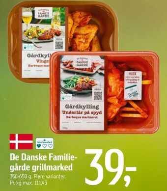 Føtex De danske familiegårde kyllingevinger tilbud