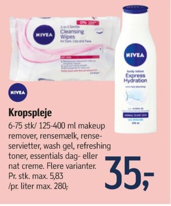 Føtex Nivea renseprodukter tilbud