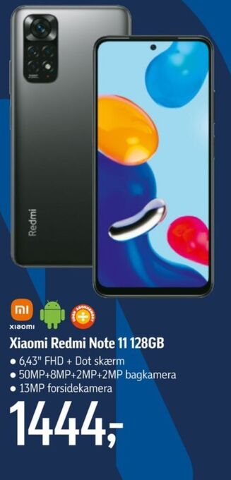 Føtex Redmi note 11 mobiltelefon tilbud