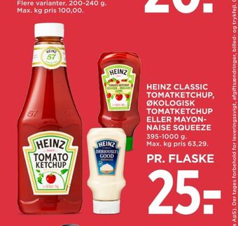 MENY Heinz ketchup tilbud