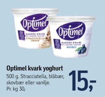 Føtex Optimel kvark yoghurt blåbær tilbud