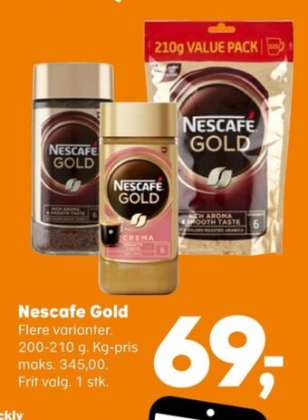 Gold instant kaffe