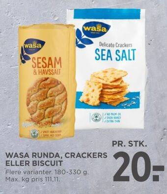 MENY Wasa knækbrød tilbud