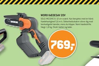 XL-BYG Worx professional kædesav tilbud