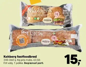SuperBrugsen Kohberg fuldkorn burgerboller tilbud