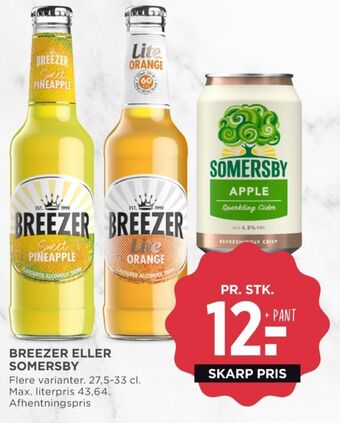 MENY Breezer rtd tilbud